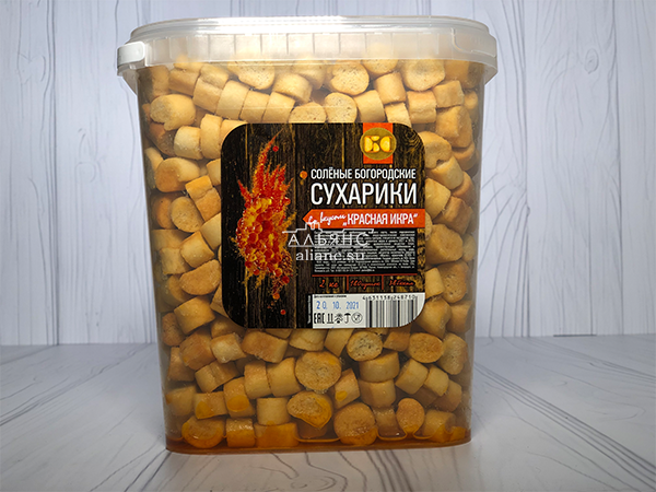 Сухарики с красной икрой в Ступино
