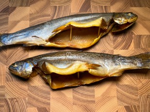 Пелядь холодного копчения: Форель радужная х/к