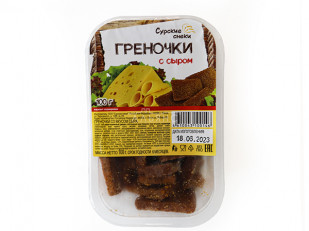 Рыба горячего копчения: Сурские гренки со вкусом Сыра (100 гр)