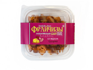 Продукт сырный ПАУТИНКА  Oktobersnack МАЛОСОЛЬНЫЙ ОГУРЕЦ (1 кг): Фрайчизы со вкусом салями (100 гр.)