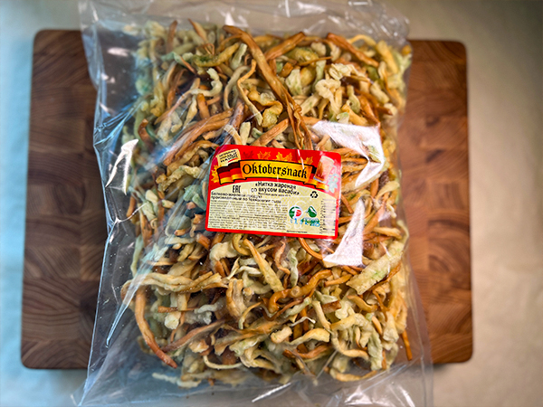 Нитка ЖАРЕНАЯ "Васаби" Oktobersnack 1 кг (сырный продукт) в Ступино
