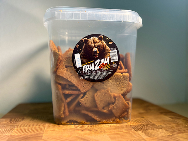 Ведро Ржаные гренки со вкусом Крылышки Барбекю (1 кг) в Ступино